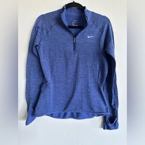 Nike women’s purple 1/4 zip dri-fit long sleeve size small
